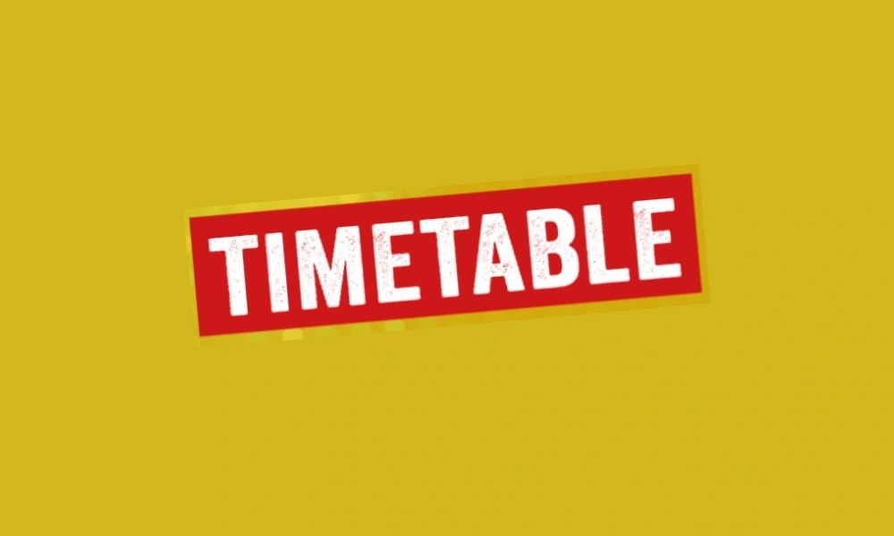 Timetable 2025